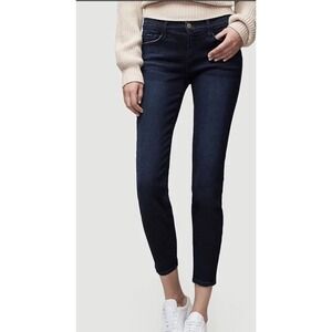 Frame Le Skinny de Jeanne Crop Lauretta Wash Dark Wash Jeans Denim Size 29